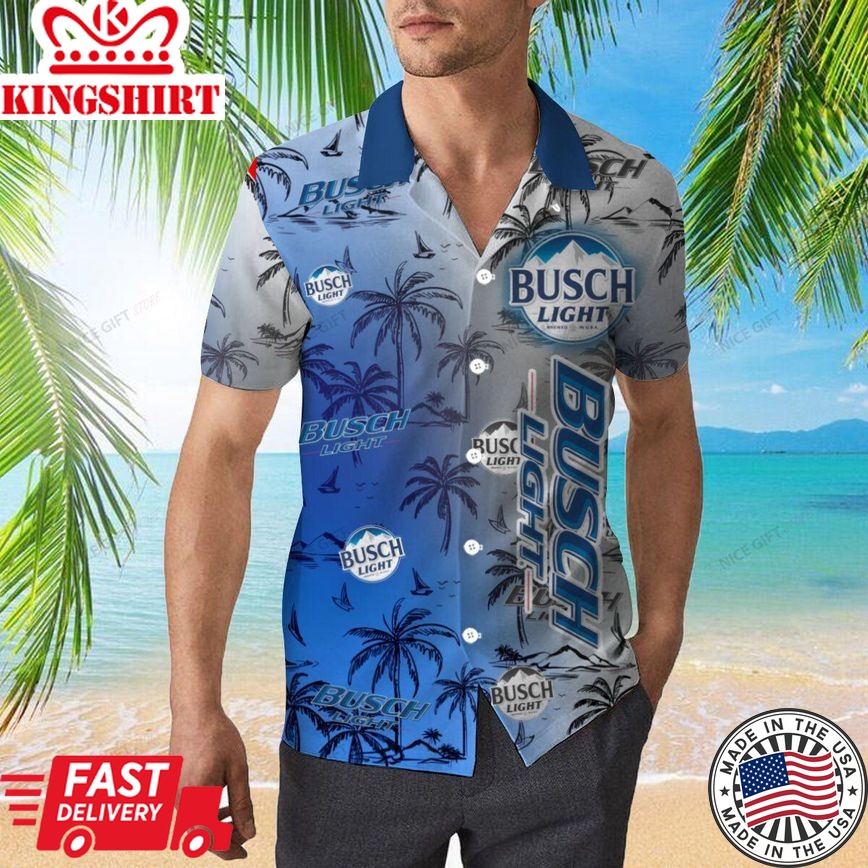 Busch Light Hawaiian Shirt Vacation Must Have