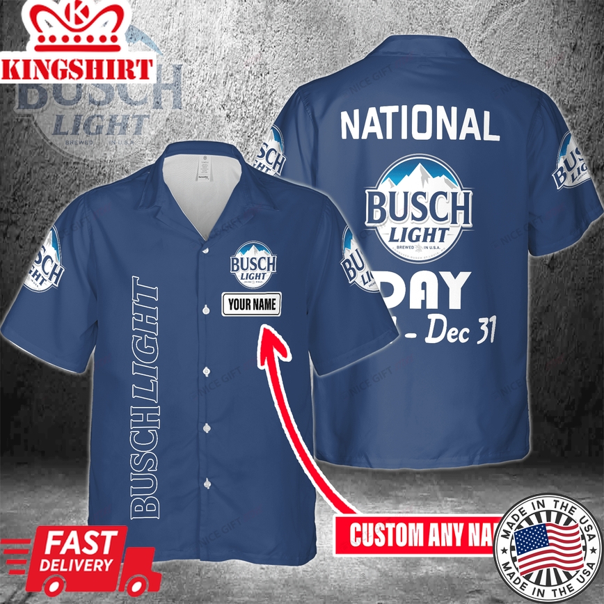 Busch Light Year Round Personalized Hawaiian Shirt