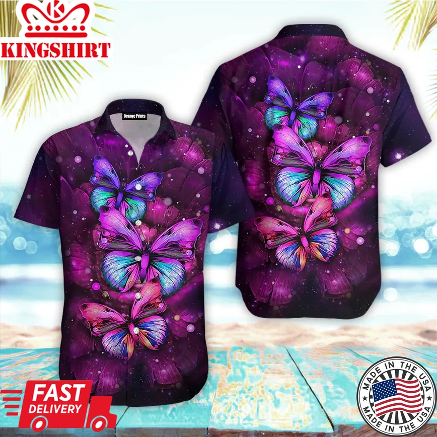 Butterfly Beautiful Trendy Hawaiian Shirt For