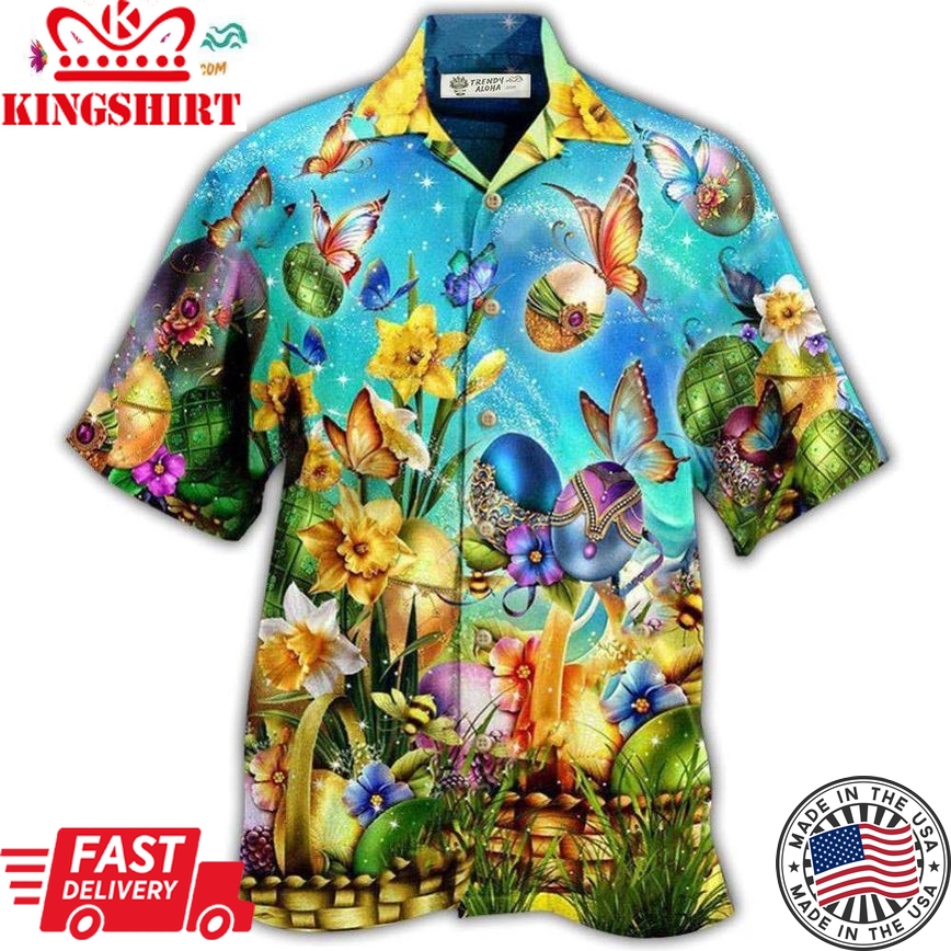 Butterfly Easter Have A Blessed Butterfly Hawaiian Shirt