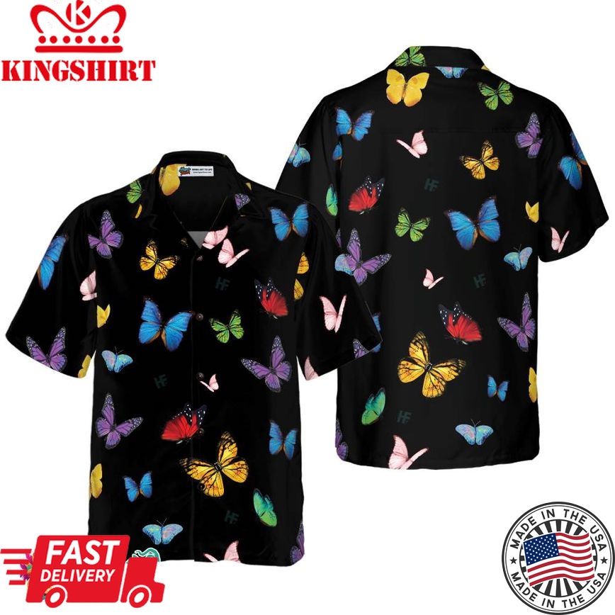 Butterfly Seamless Pattern Hawaiian Shirt