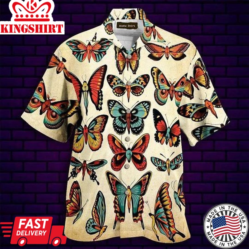 Butterfly Sexy Body Hawaiian Shirts