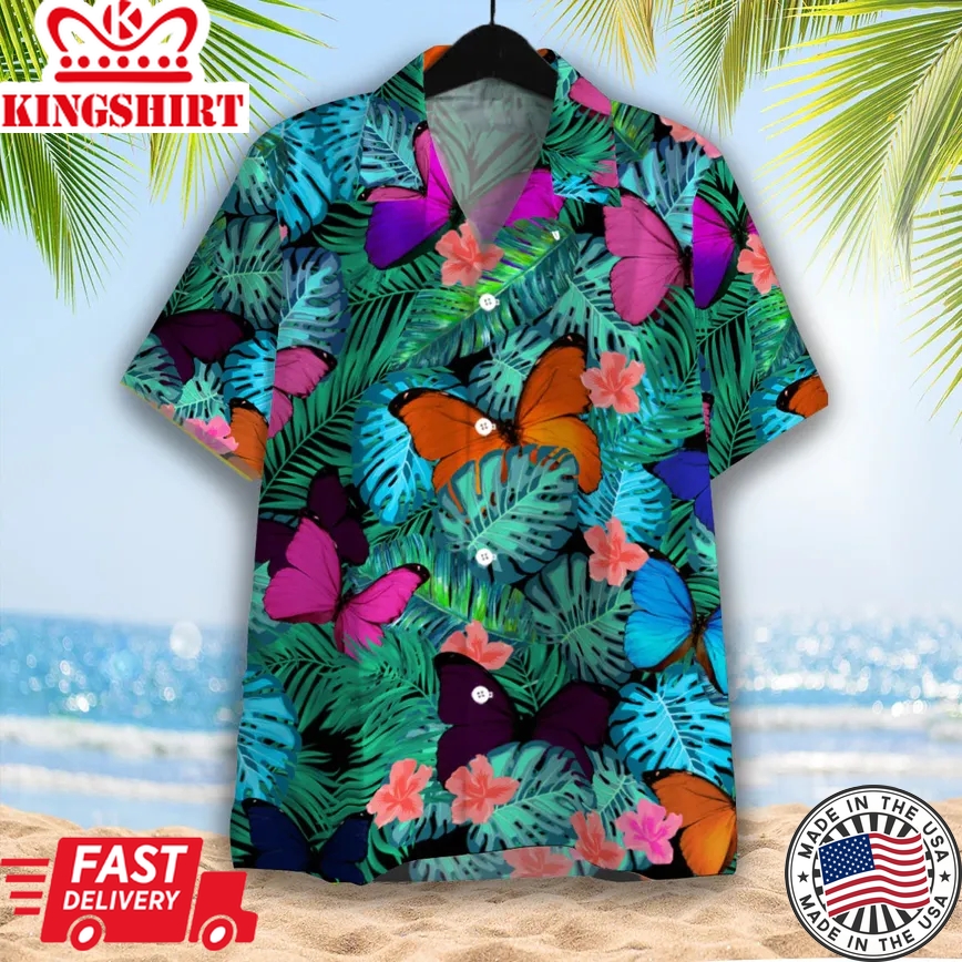 Butterfly Trendy Hawaiian Shirt