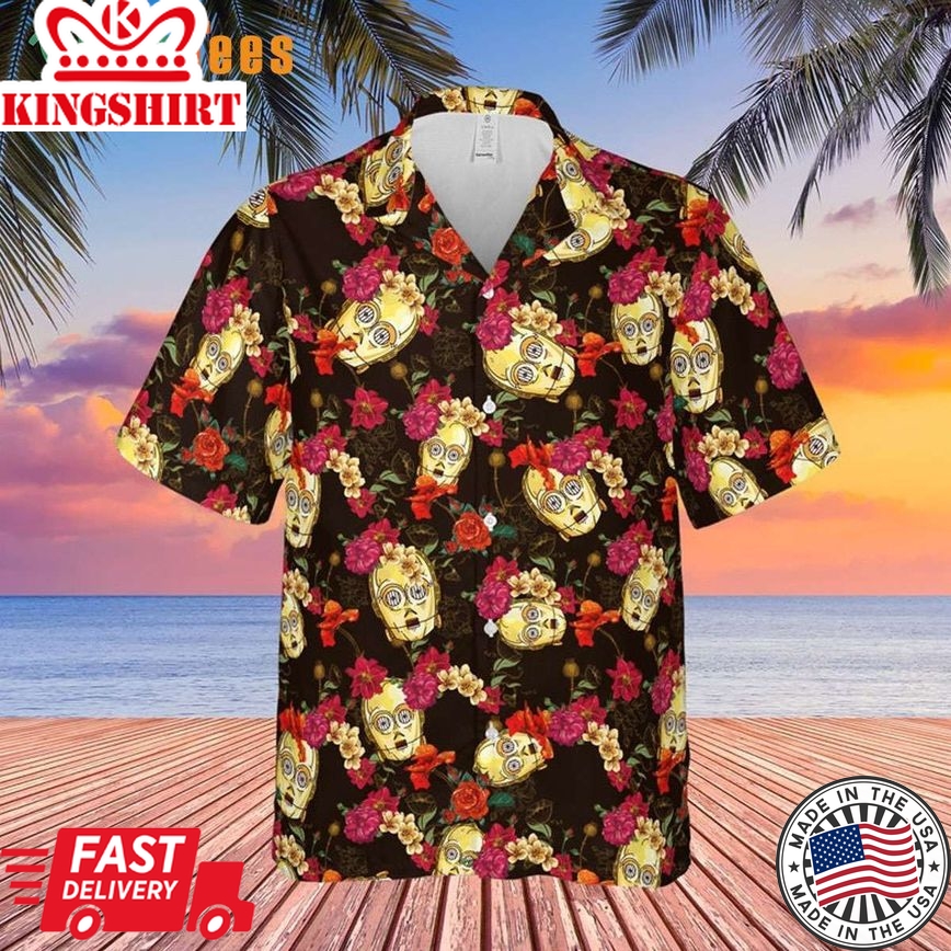 C-3Po Star Wars Trendy Hawaiian Shirt, Star Wars Gift Ideas Perfect Gifts For Your Loved Ones