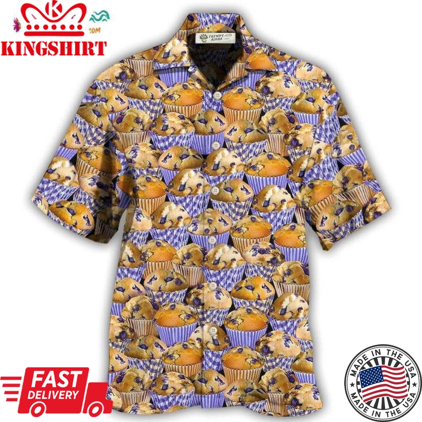 Cake Loves Baking Yummy Blueberry Cake Hawaiian Shirt