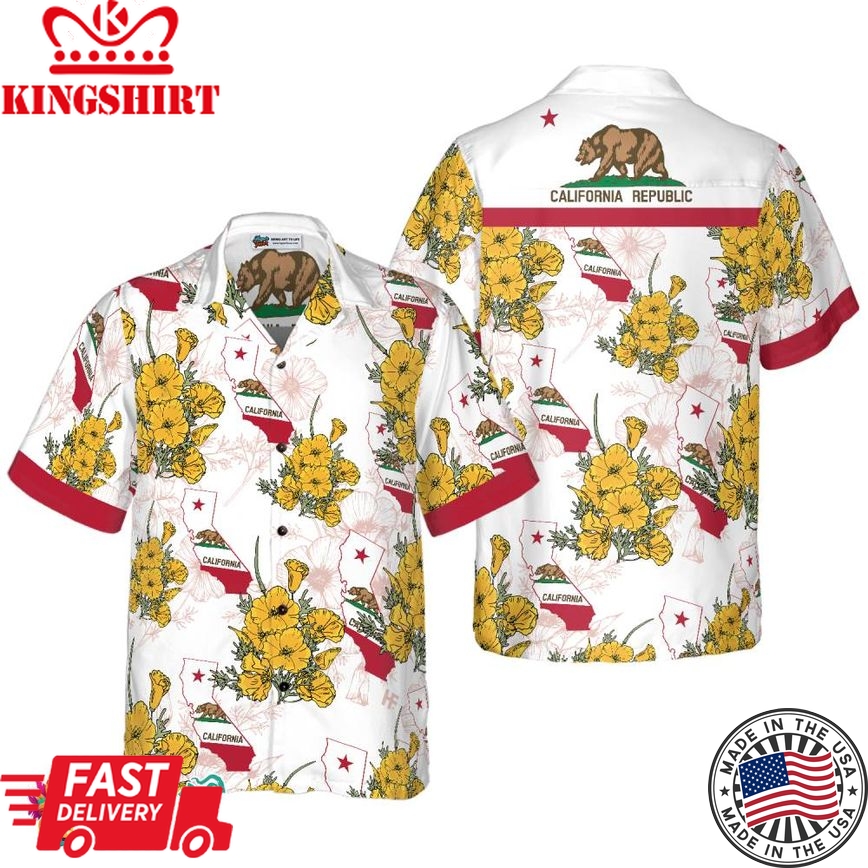 California Proud Hawaiian Shirt