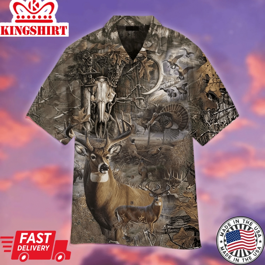 Camo Hunting Art Trendy Hawaiian Shirt