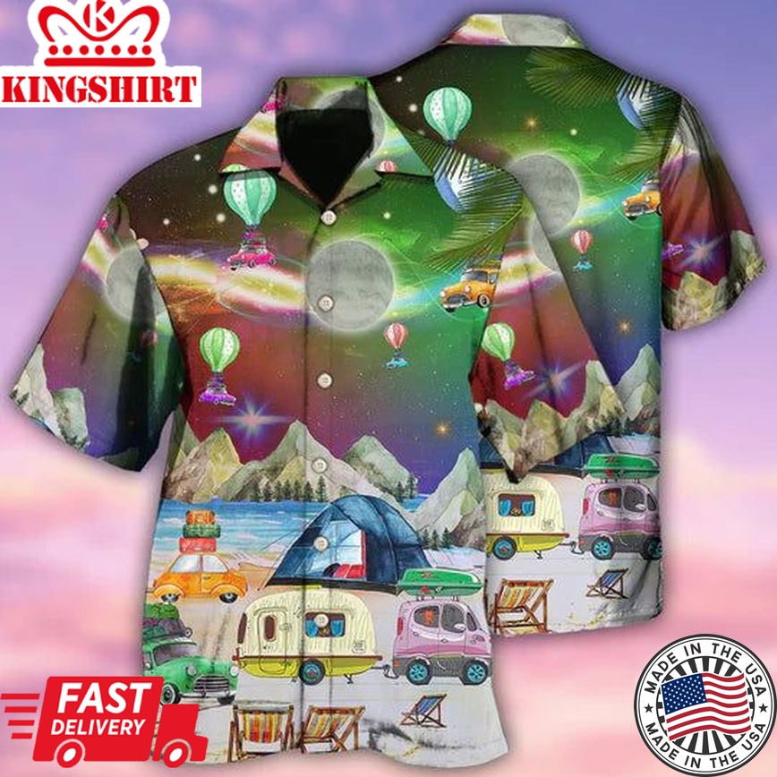 Camping Amazing Night Christmas - Hawaiian Shirt