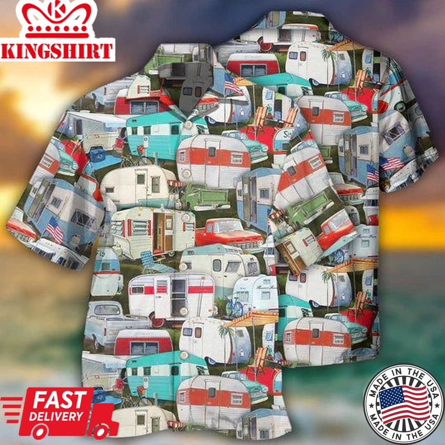 Camping Caravans Are Calling And I Must Go - Hawaiian Shirt