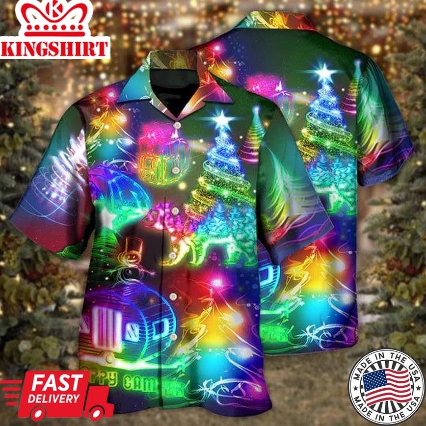 Camping Christmas Merry Everything Happy Always - Hawaiian Shirt