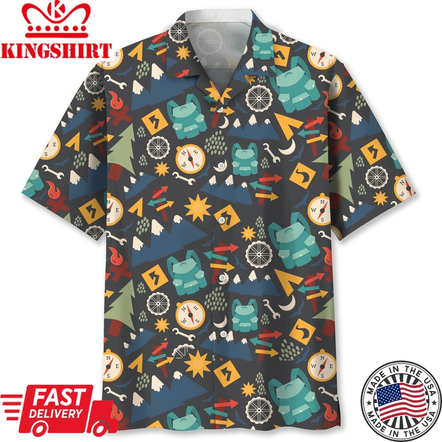 Camping Discover Trendy Hawaiian Shirt