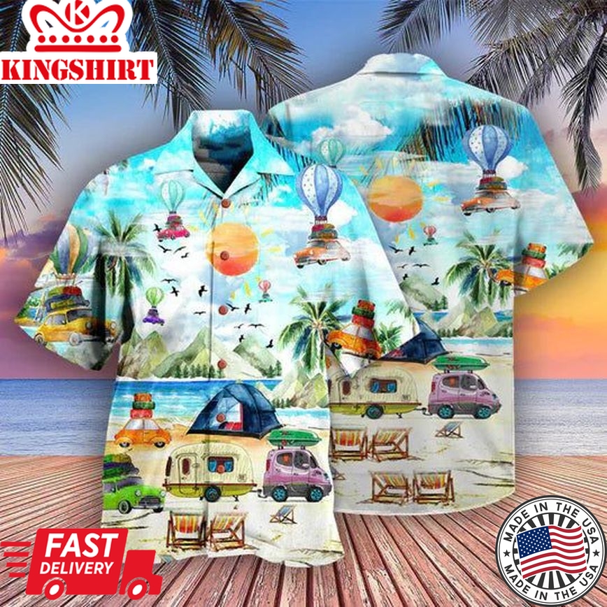 Camping Get High With - Hawaiian Shirt