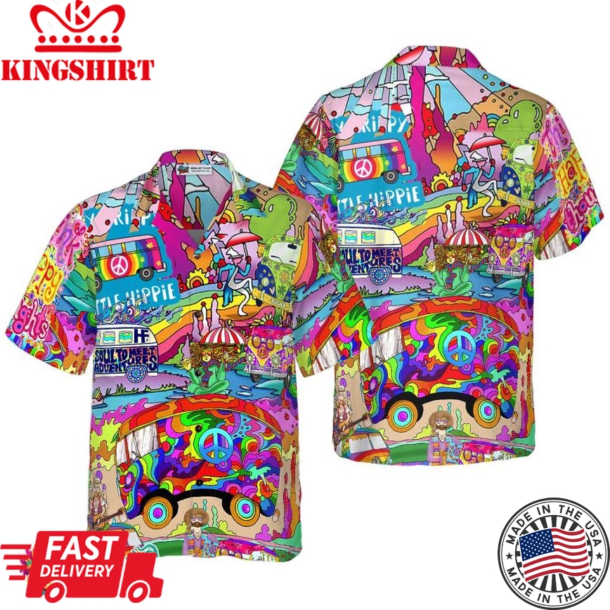 Camping Hippie Stay Trippy Hawaiian Shirt