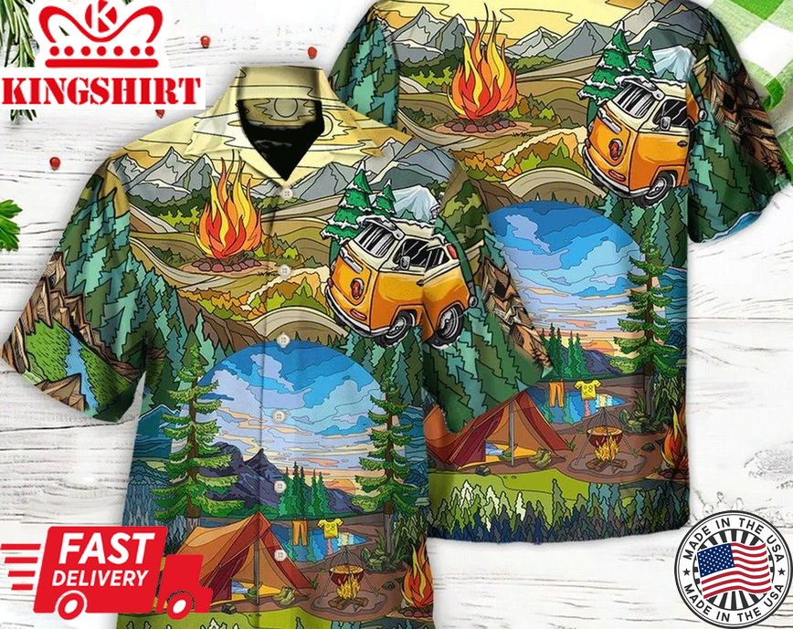 Camping Life Is Best Art, Hawaii Shirt Party Summer, Beach Party Matching Shirt For Men/Women, Gifts For Bachelor Party, Hawaiian Set Gift.