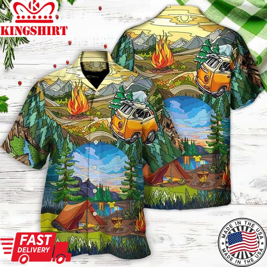 Camping Life Is Best Art - Hawaiian Shirt