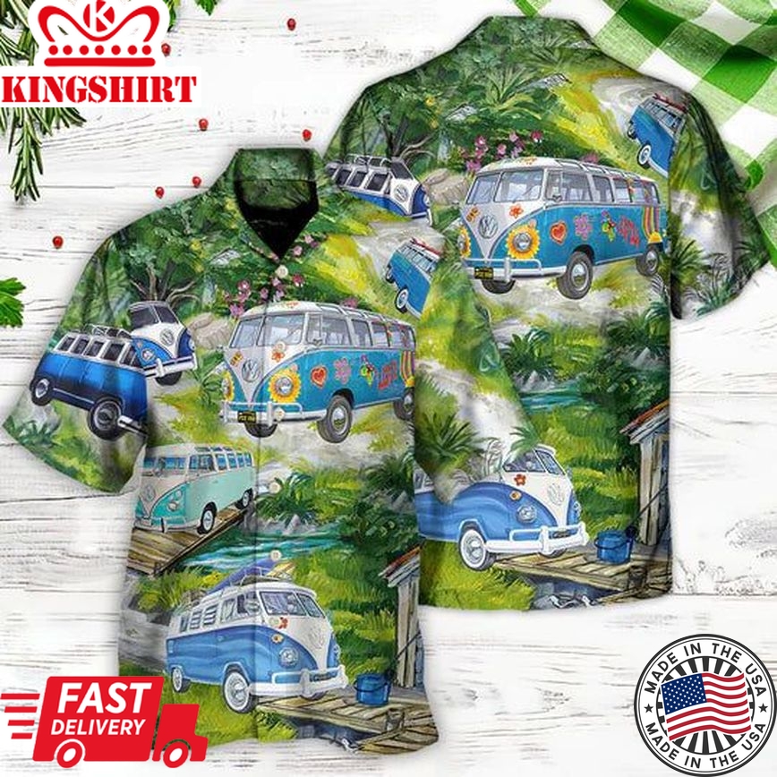 Camping Life Is Best When You Are Camping Van - Hawaiian Shirt