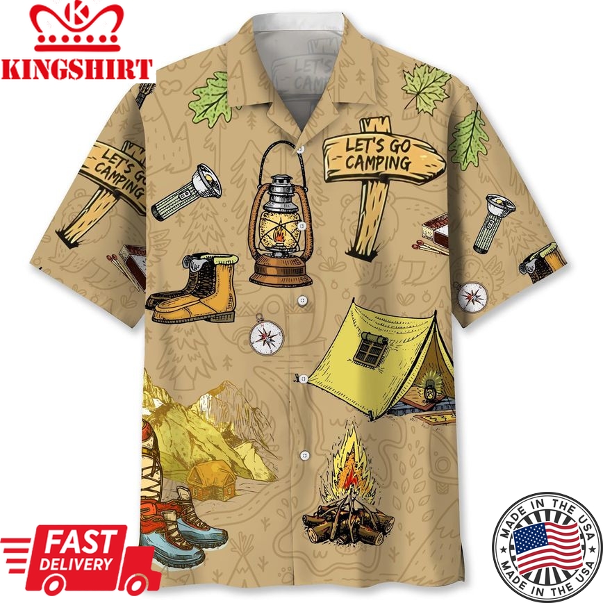 Camping Trendy Hawaiian Shirt