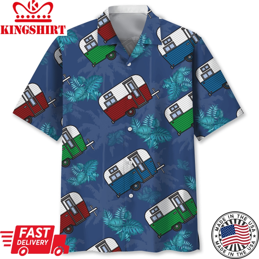 Camping Tropical Hawaii Shirt