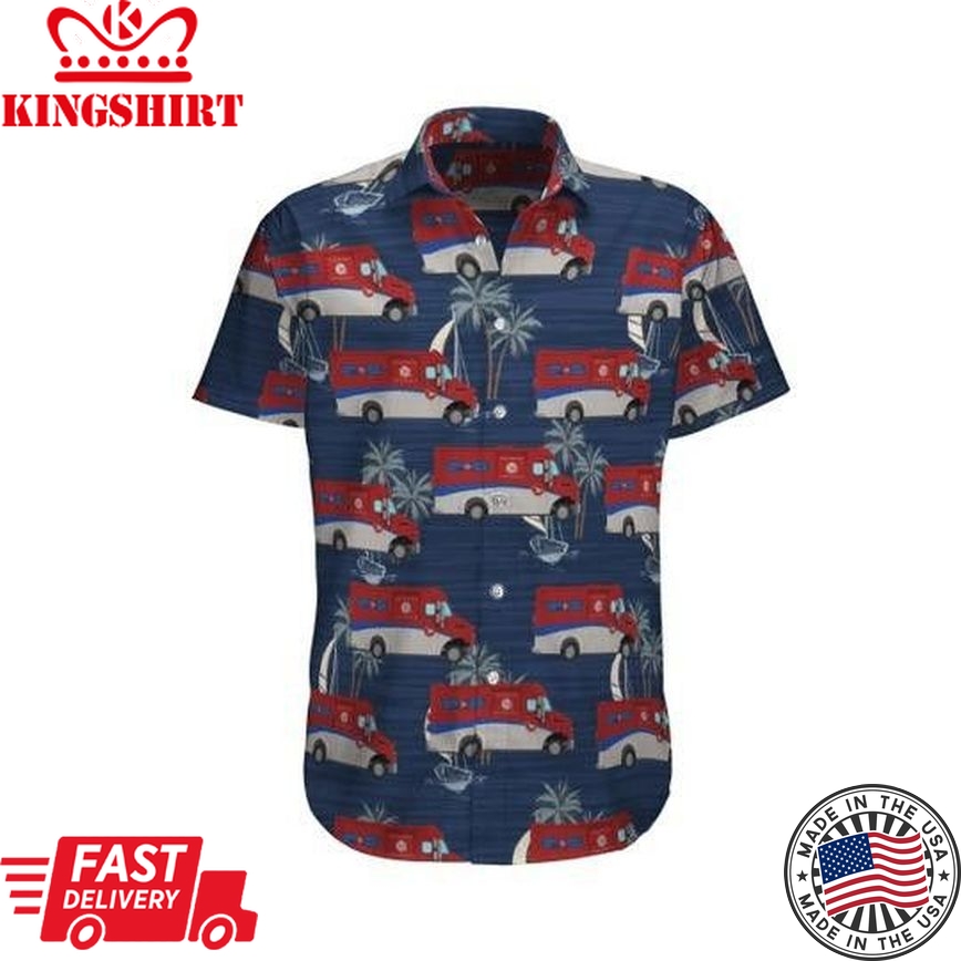 Canada Delivery Truck Trendy Hawaiian Shirt For