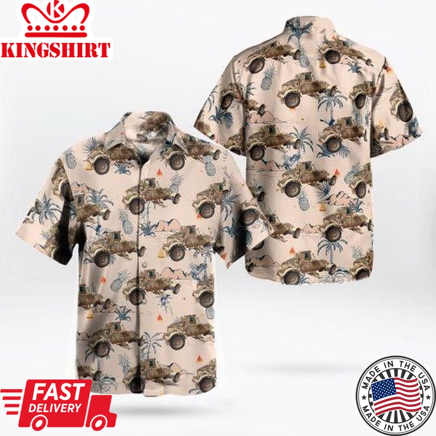 Canadian Army Veteran Trendy Hawaiian Shirt For