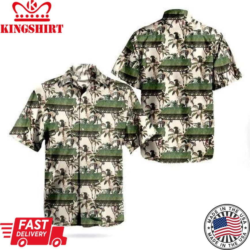 Canadian Army Veteran Trendy Hawaiian Shirt For