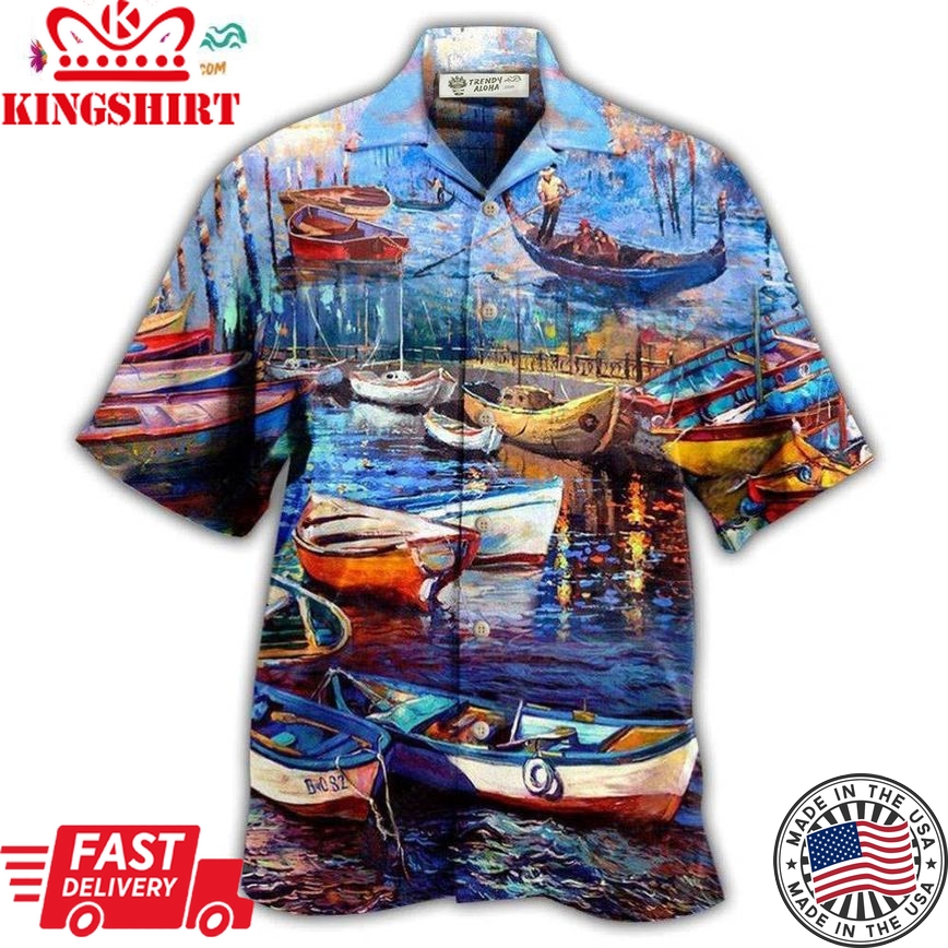 Canoe Life Is A Jouney Enjoy The Ride Art Style Hawaiian Shirt