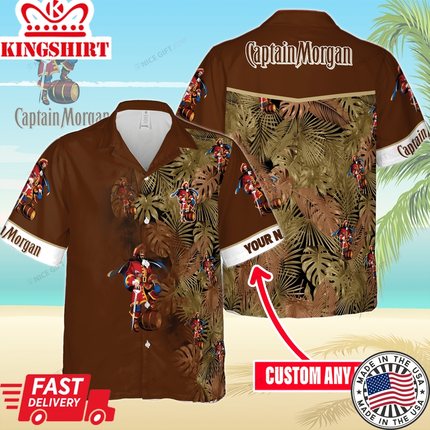 Captain Morgan Hawaiian Custom Name Deluxe Shirt