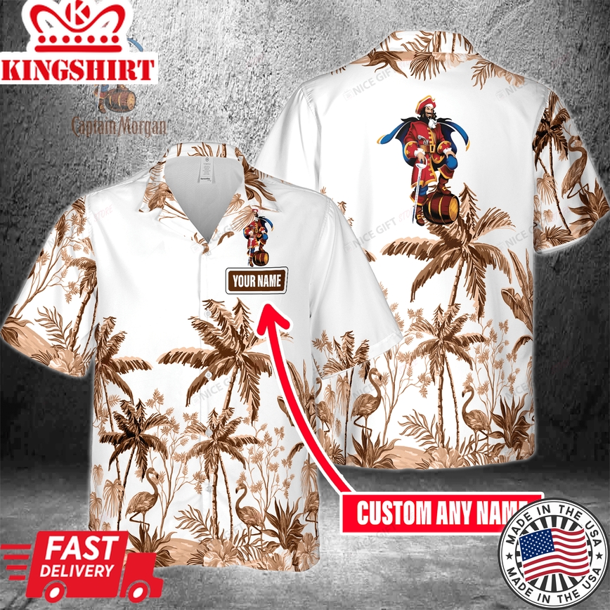 Captain Morgan Hawaiian Custom Shirt Personalized Name