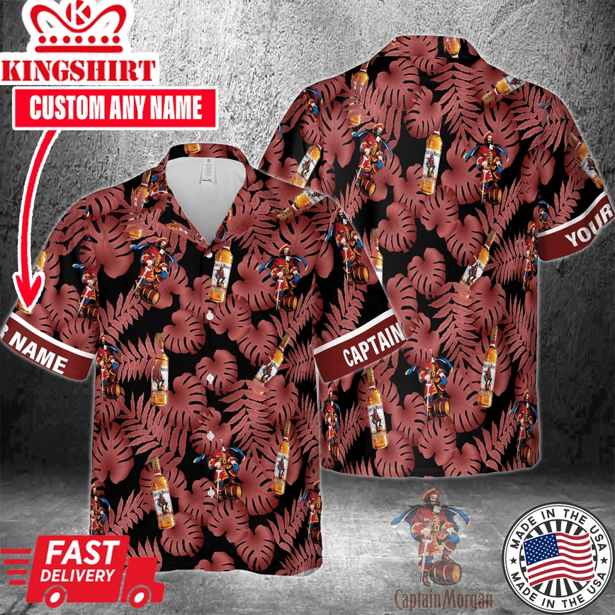 Captain Morgan Name Customized Hawaiian Shirt