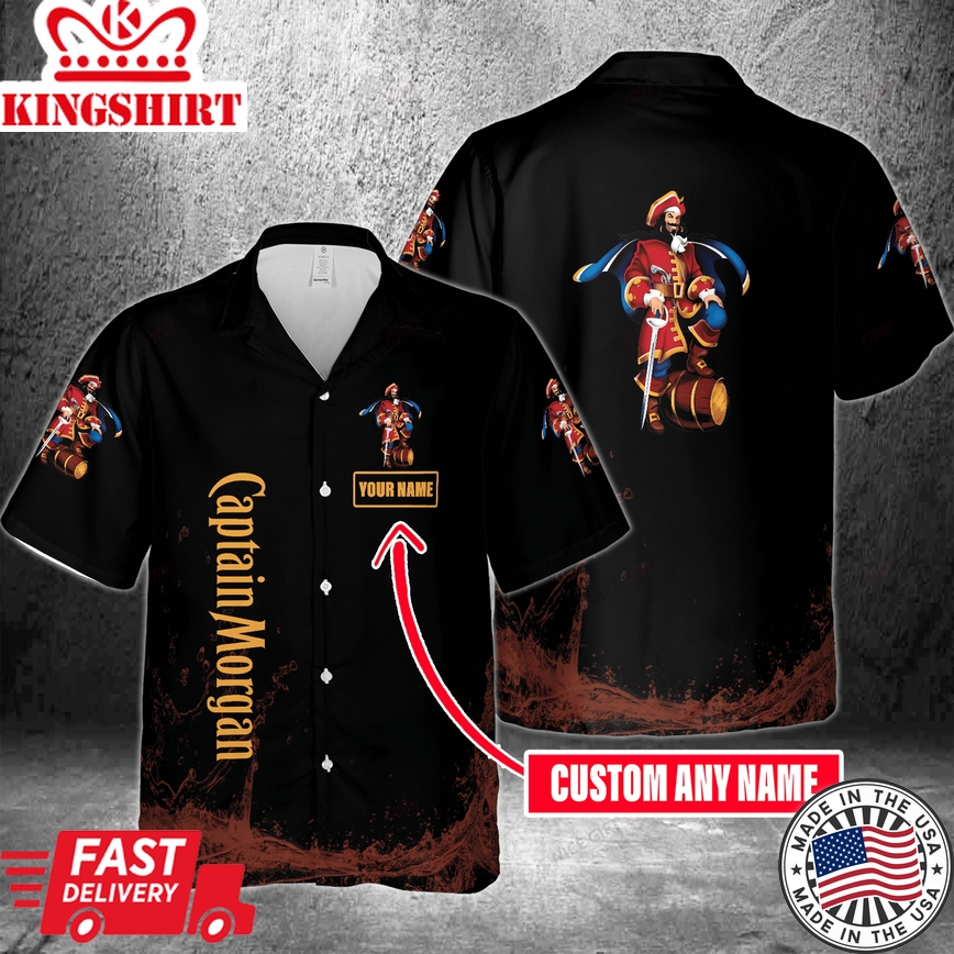 Captain Morgan Tropical Shirt Custom Name Print