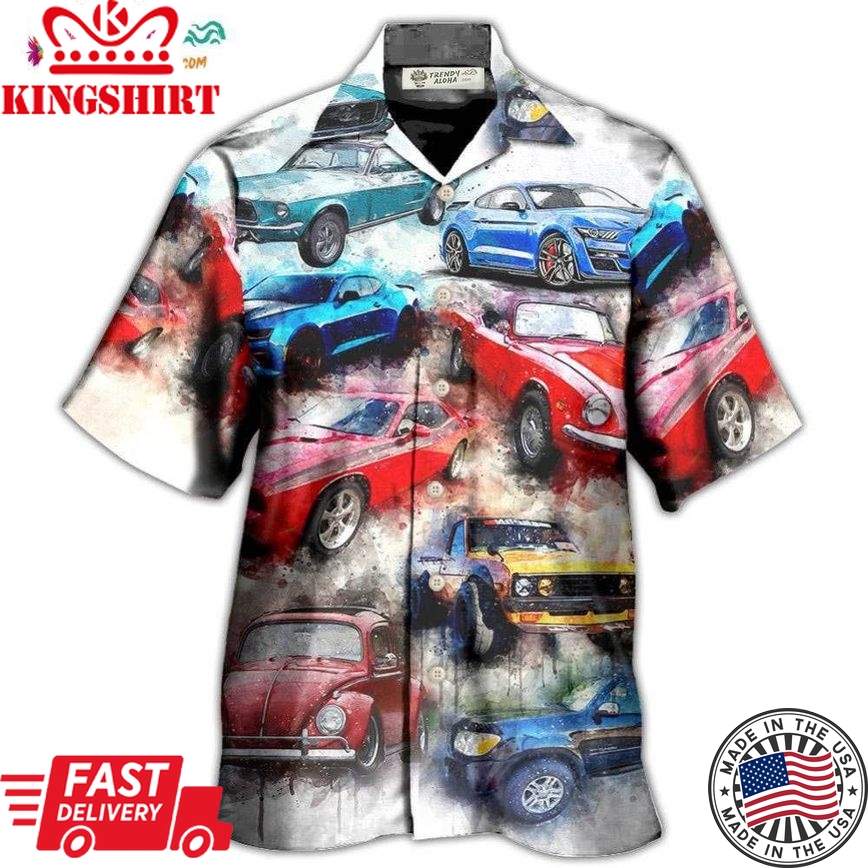 Car Classic Portrait For Car Lovers Hawaiian Shirt