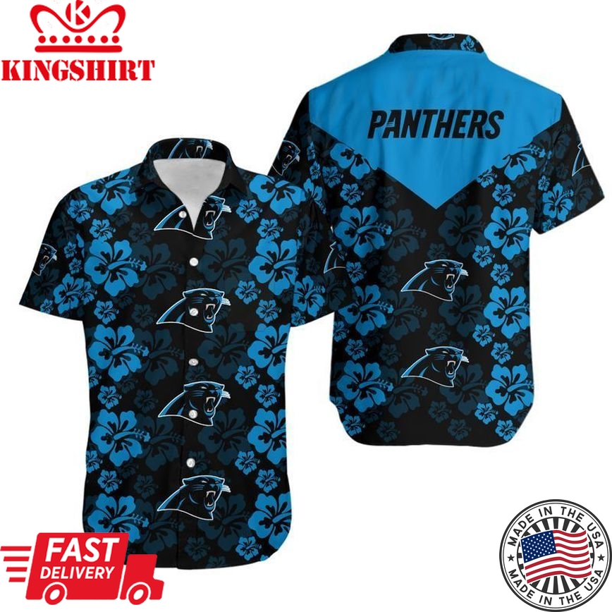 Carolina Panthers Flowers Hawaii Shirt And Shorts Summer Collection