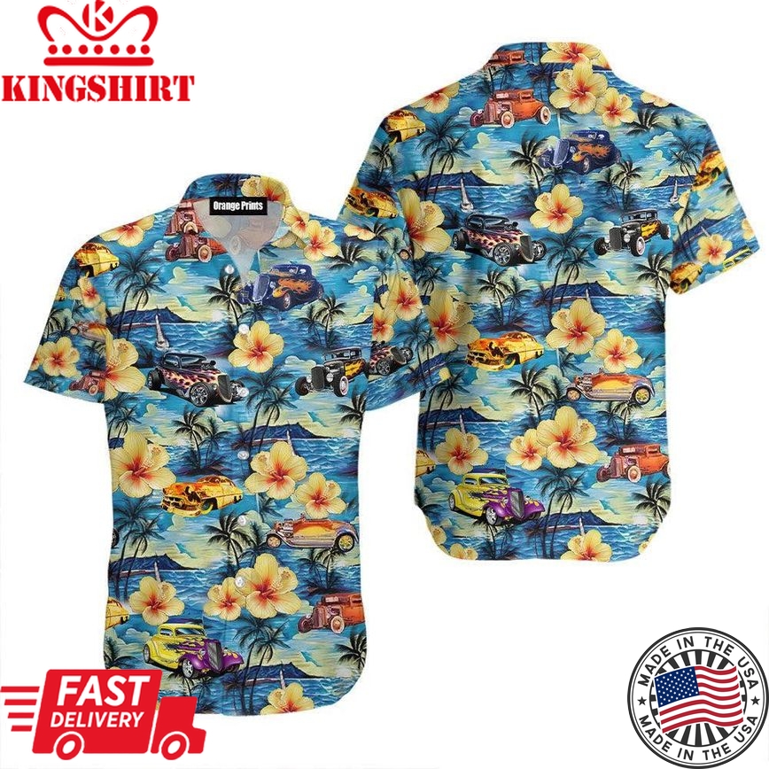 Cars In Hawaii Trendy Hawaiian Shirt