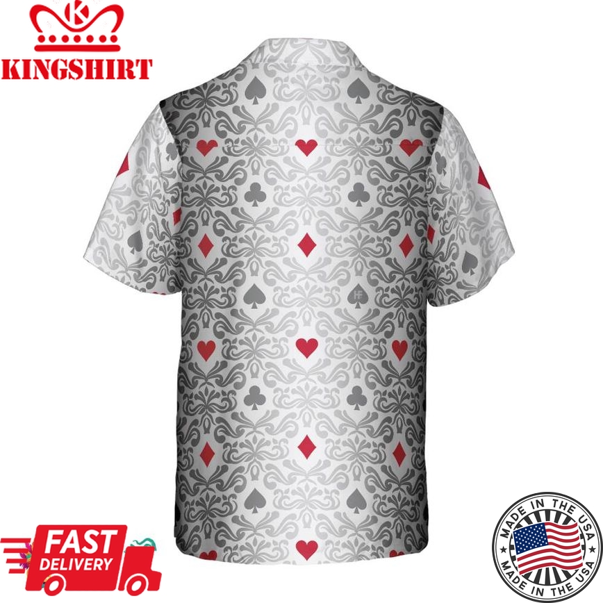 Casino Poker Pattern Hawaiian Shirt