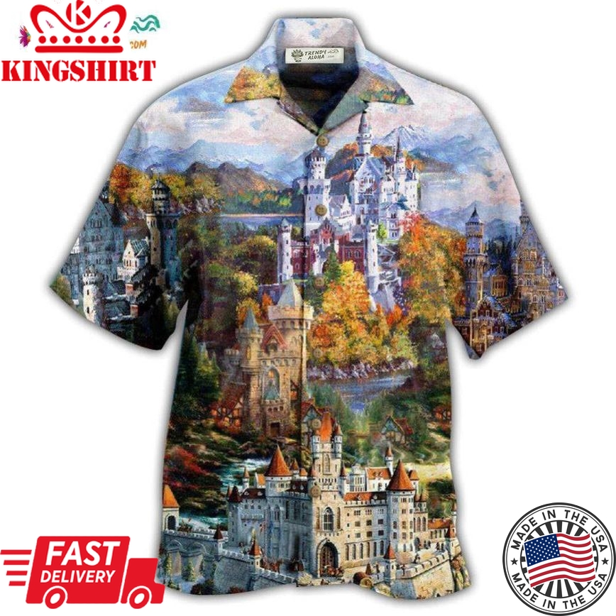 Castle Old Memmories Castles Hawaiian Shirt