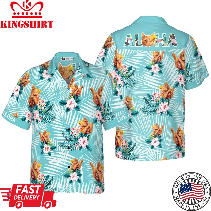 Cat Aloha Hawaiian Shirt