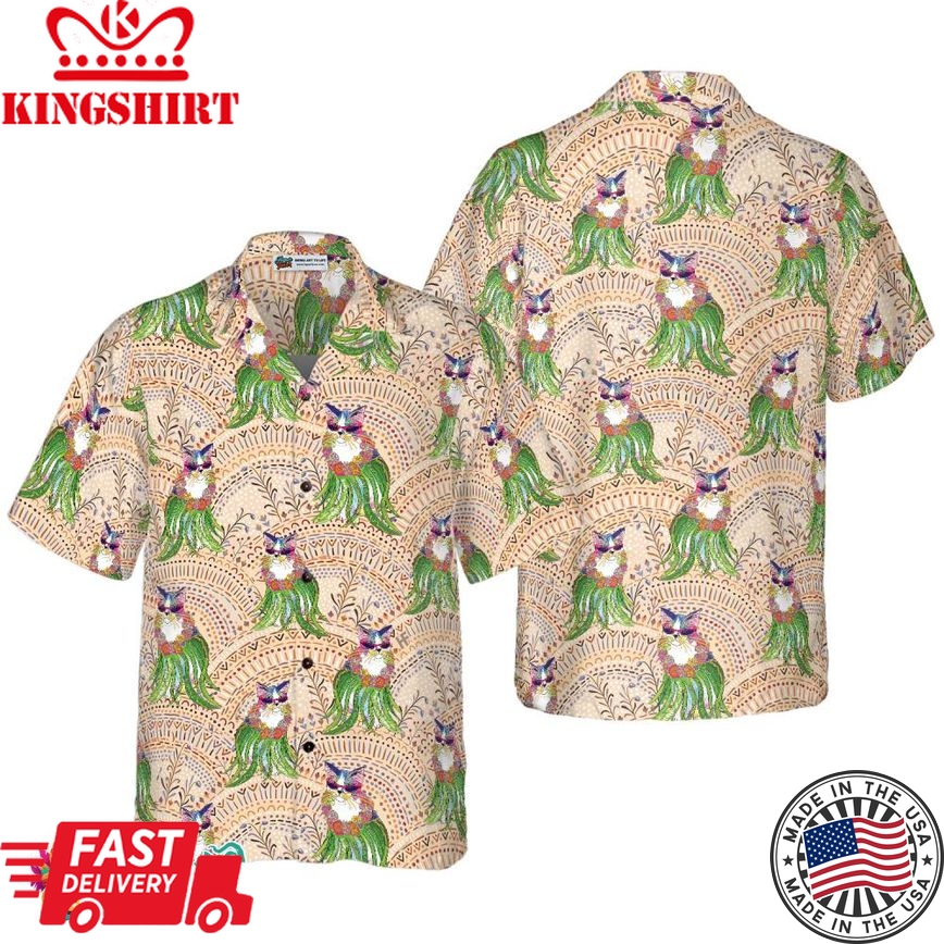 Cat Hula Hawaiian Shirt