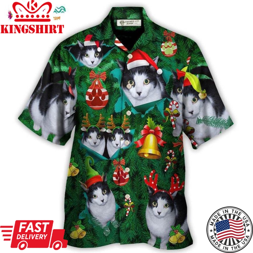 Cat Lovely Cat Christmas Hawaiian Shirt