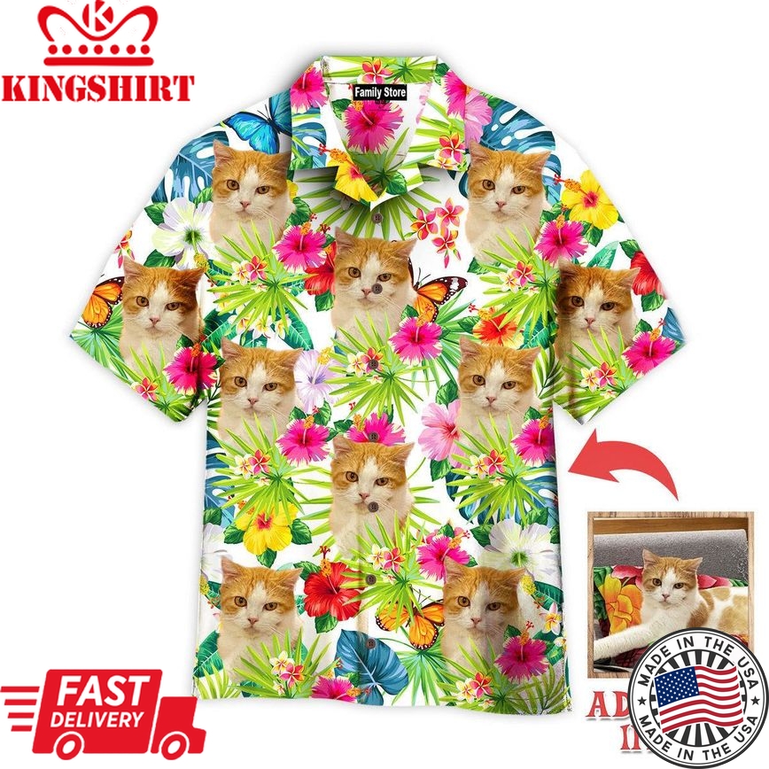 Cat Lovely Cat In My Heart Custom Hawaiian Shirt