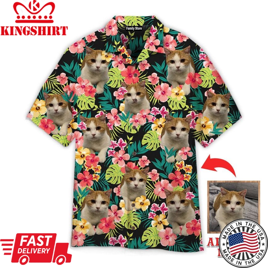 Cat Lover Summer Tropical Custom Hawaiian Shirt