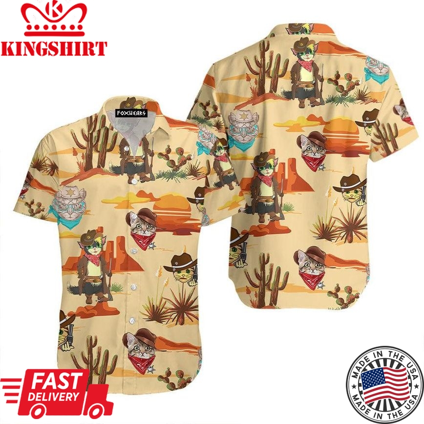 Cat Trendy Hawaiian Shirt