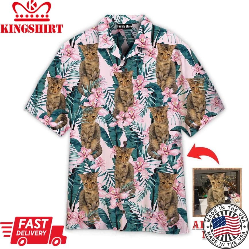 Cats And Queen Of Flower Custom Hawaiian Shirt