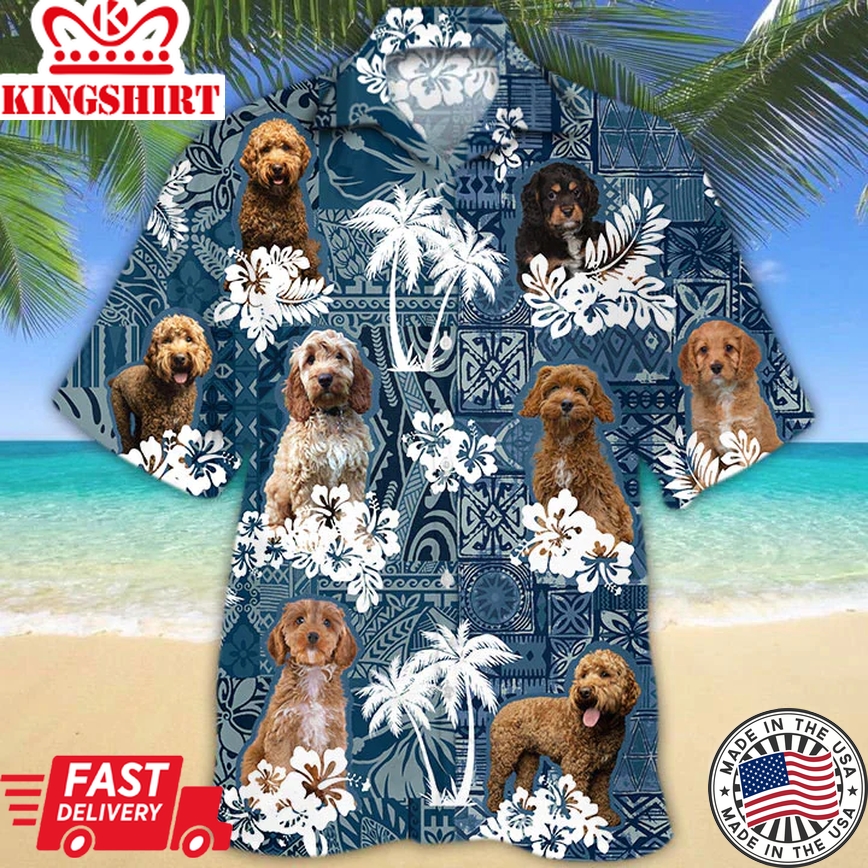 Cavapoo Trendy Hawaiian Shirt, Dog Summer Aloha Trendy Hawaiian Shirt For Men, Women