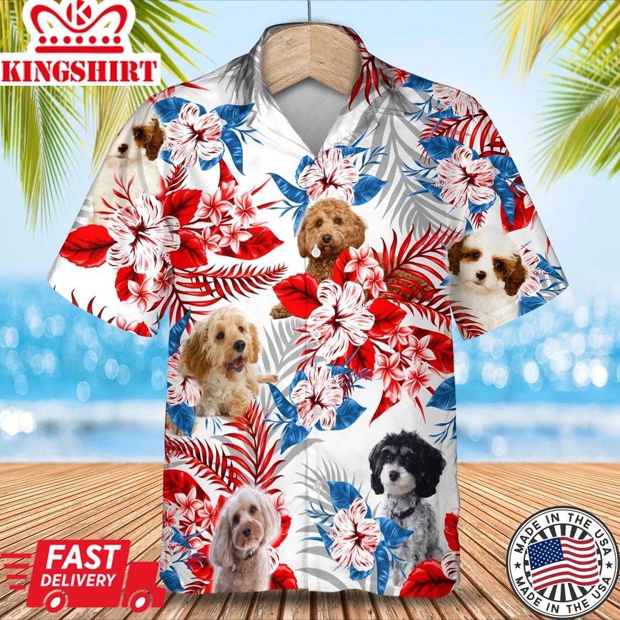 Cavapoo Trendy Hawaiian Shirt, Summer Aloha Shirt, Men Trendy Hawaiian Shirt, Women Trendy Hawaiian Shirt