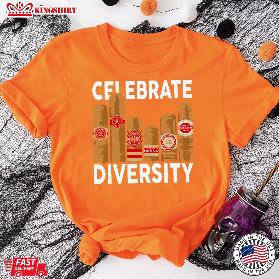 Celebrate Diversity Cigars Smoking Lover T-Shirt