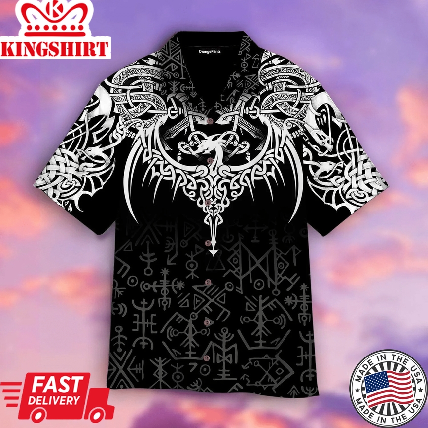 Celtic Dragon Tattoo Art Trendy Hawaiian Shirt For