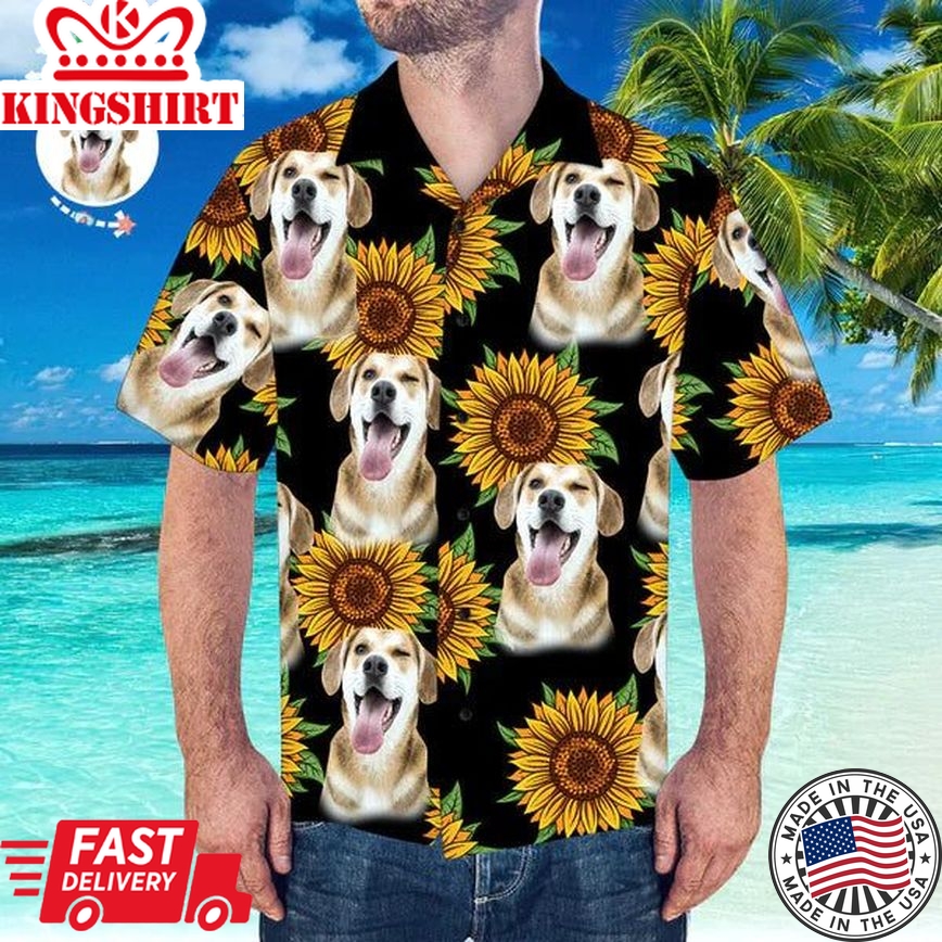 Cheeky Expression Celebration: Funny Custom Face Hawaiian Shirt