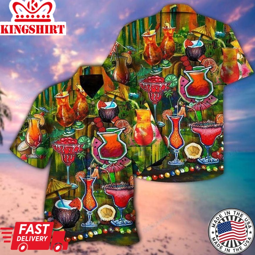 Cheer To Love Cocktail Trendy Hawaiian Shirt