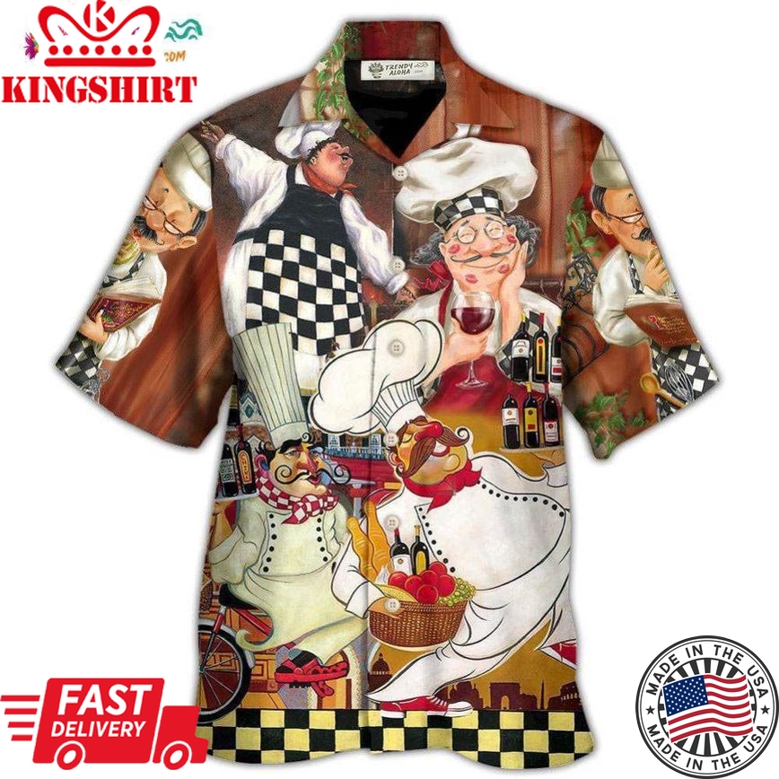 Chef Funny Cooking Vintage Dinner'S Time Hawaiian Shirt