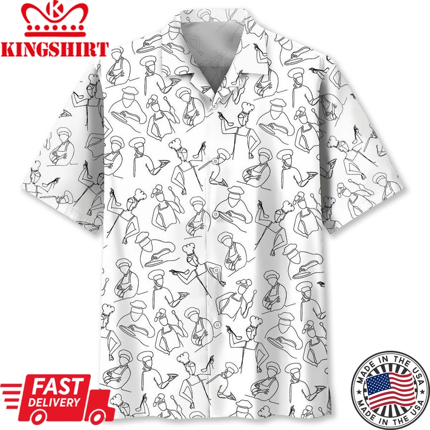 Chef Trendy Hawaiian Shirt